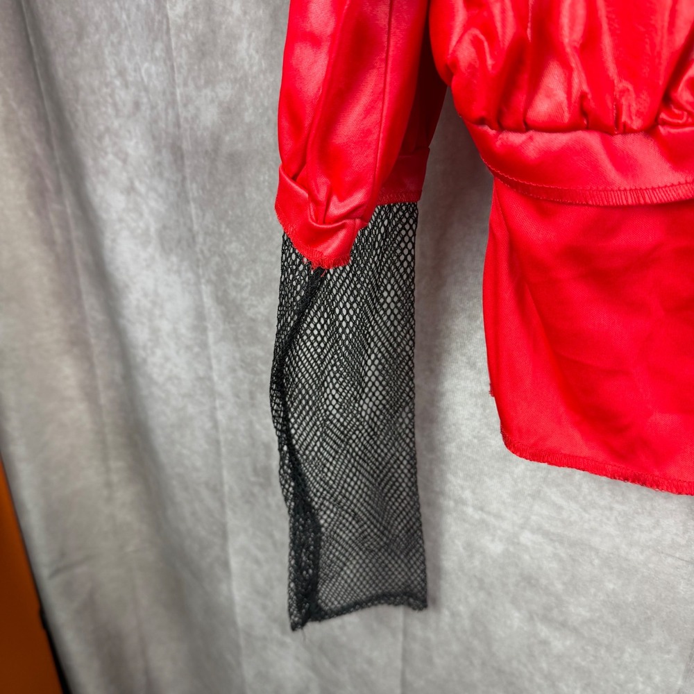 Disney Descendants Rise of Red Deluxe Costume Red Girl Med 7-8 Disguise 166099K - Picture 9 of 14